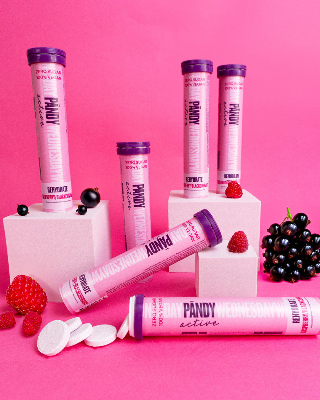 Rehydrate effervescent tablets Raspberry/Blackcurrant