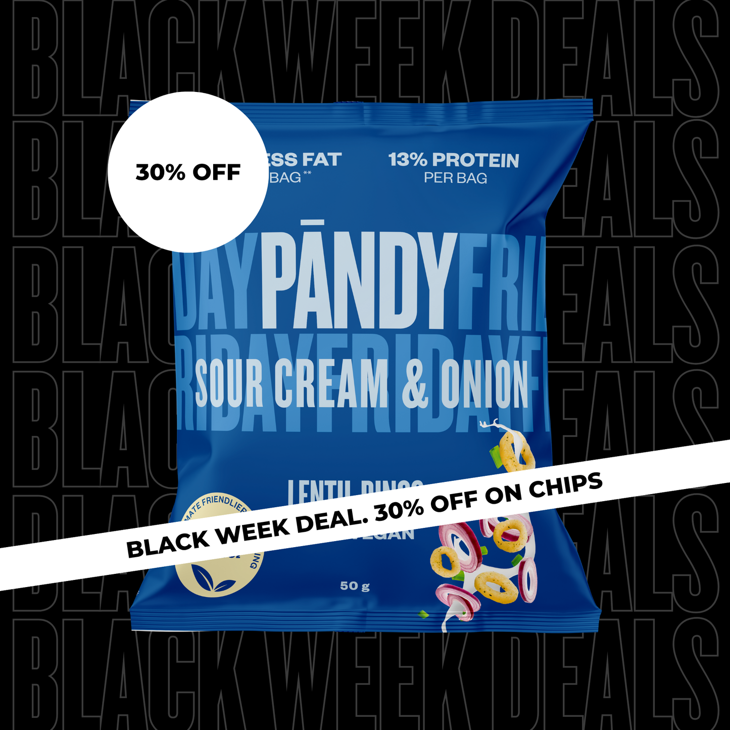 Lentil Rings Sourcream & Onion