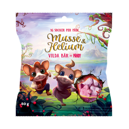 Godis Musse & Helium Vilda Bär