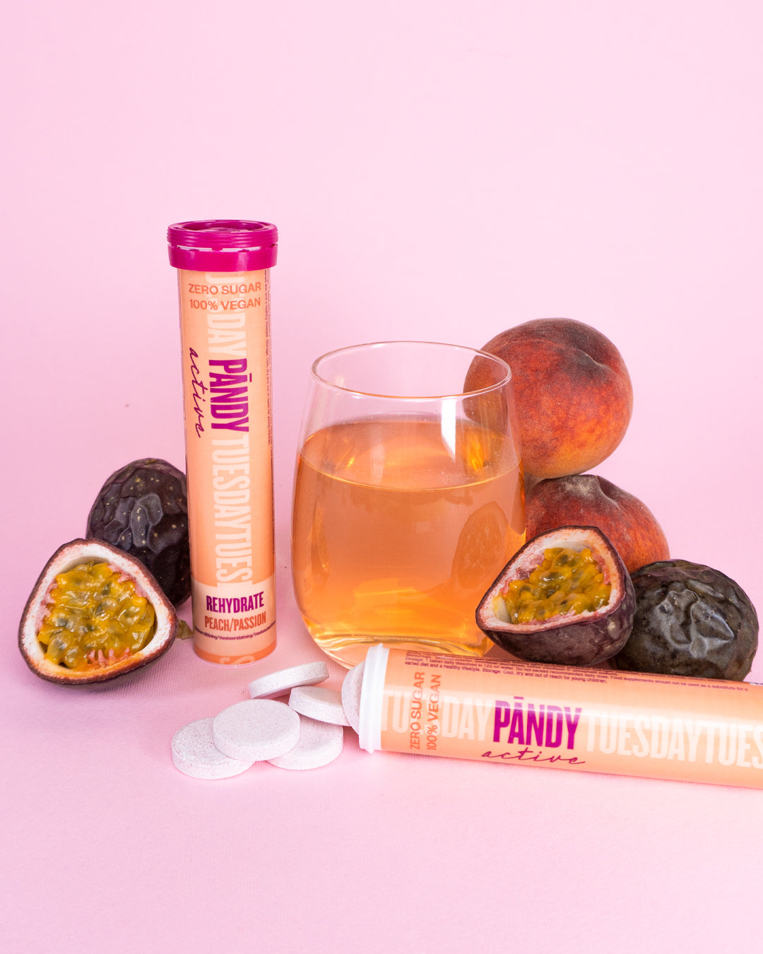 Rehydrate effervescent tablets Peach/Passion Fruit